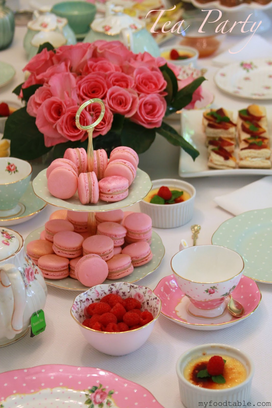 My Food Table Tea Party