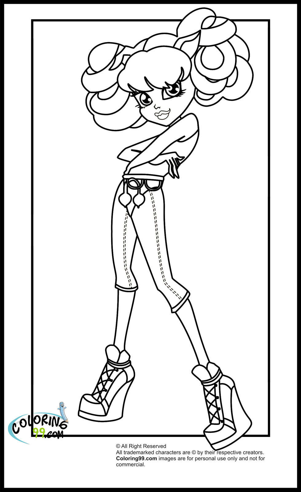 Monster High Class Dance Coloring Pages Minister Coloring