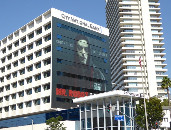 Giant Mr. Robot season 2 billboard Giant Mr Robot season 2 billboard