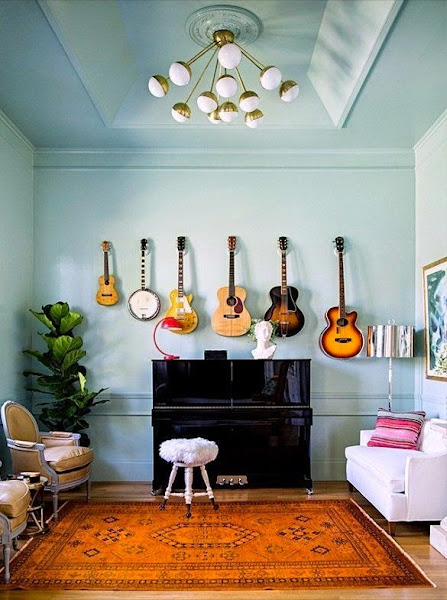 Decorar con instrumentos de música