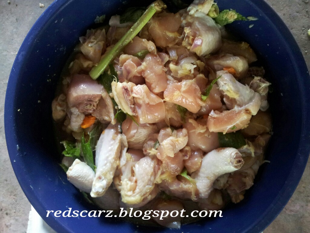 DAUS REDSCARZ: Resepi Ayam masak dalam buluh (Ayam Pansuh)