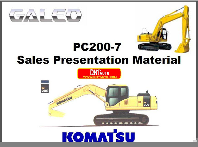 Komatsu Parts Manual: Komatsu PC200-7 Sales Presentation Material