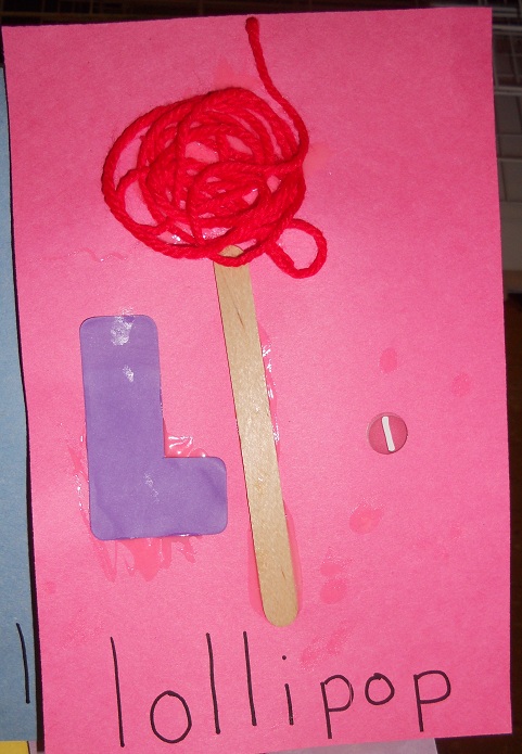 Letter L-- with a lollipop for snacking after | Letter l crafts, Letter
