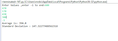Standard Deviation Calculator Python - PROGRAMMING