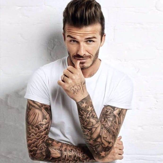 David Beckham Got 2 New Tattoos Added to His Collection