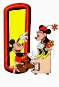 Lindo alfabeto de Mickey y Minnie tocando el piano I.