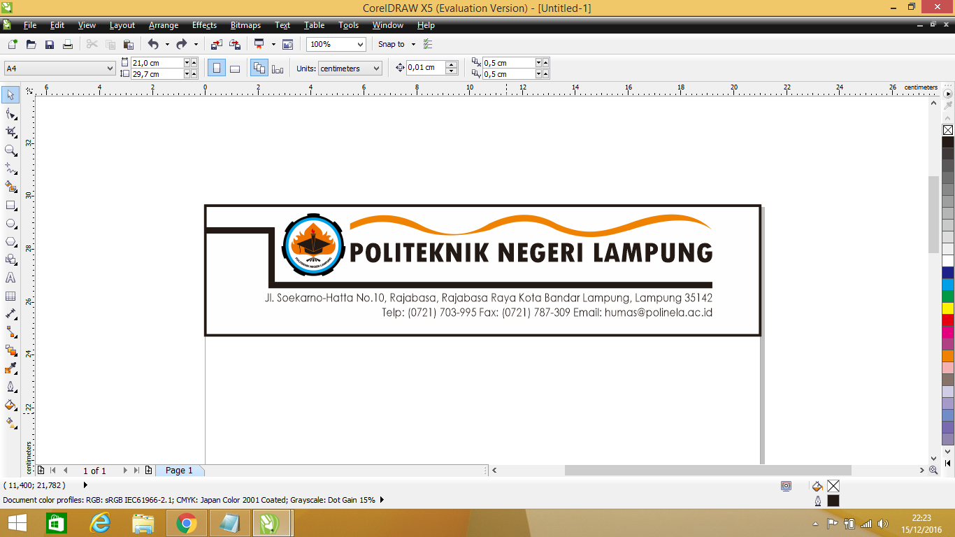 Membuat Kop Surat Di Corel | membuat desain kop surat melalui coreldraw kuas Membuat Kop Surat Di Corel | membuat desain kop surat melalui coreldraw kuas