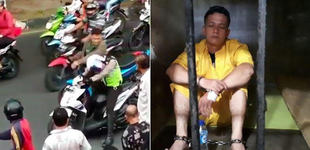 Oknum TNI yang Pukul Polisi Langsung Ditahan, Tangan dan Kaki Diborgol Oknum TNI yang Pukul Polisi Langsung Ditahan, Tangan dan Kaki Diborgol