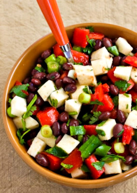 Kalyn's Kitchen® Black Bean Salad with Jicama, Tomatoes, Cilantro, and Lime