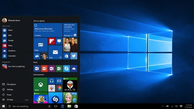 Windows 10 “Hero Desktop Image”