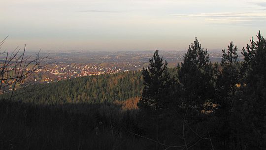 Panorama na Pogórze Wielickie.