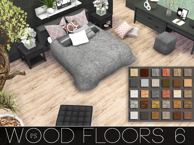 Sims 4 CC's The Best Wood Floors by Pralinesims