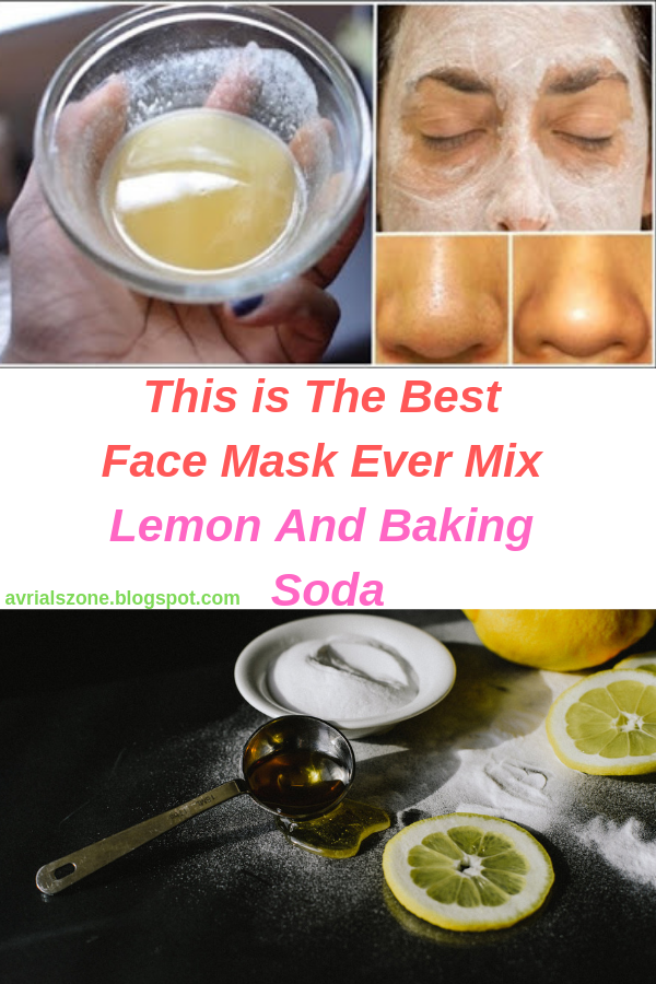 Healthy Beauty and Diet This is The Best Face Mask Ever Mix Lemon And Baking Soda