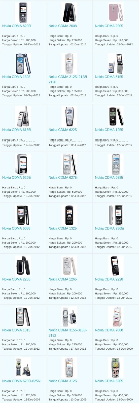 Daftar Harga Hp Terbaru Nokia CDMA Mei 2016 Daftar Harga Hp Terbaru Nokia CDMA Mei 2016