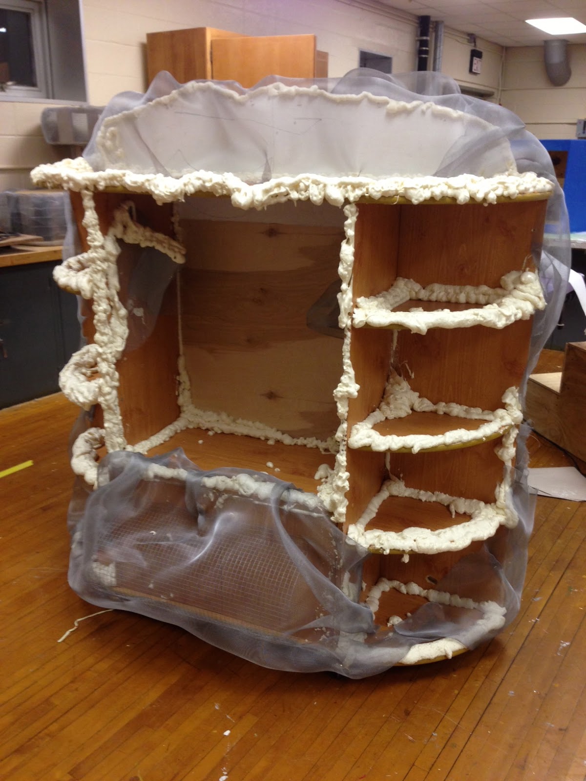 Flying By the Seat of My (Creative) Pants: Spray Foam Rock Formations