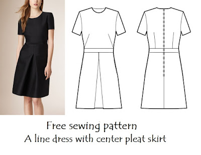 The Little Sewist: Burberry look-alike dress pattern
