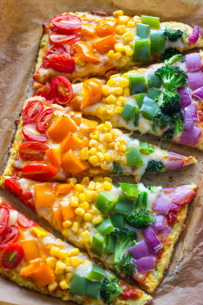 RAINBOW CAULIFLOWER CRUST PIZZA RAINBOW CAULIFLOWER CRUST PIZZA
