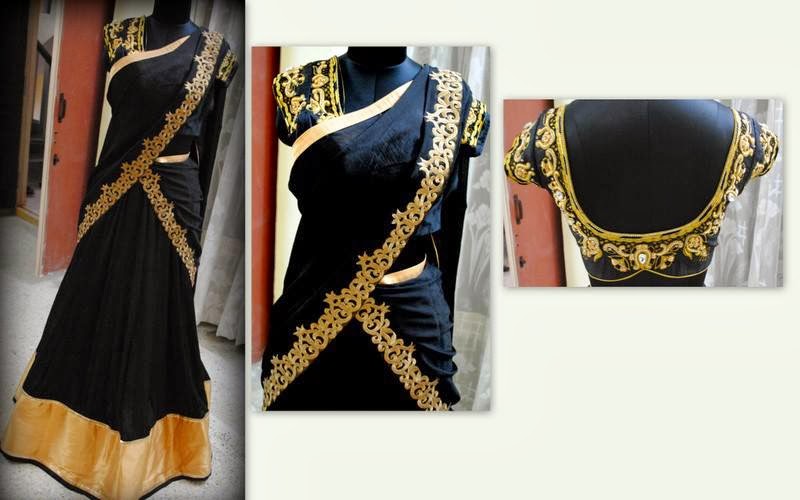 Bhargavi kunam's bride maid dress in black
