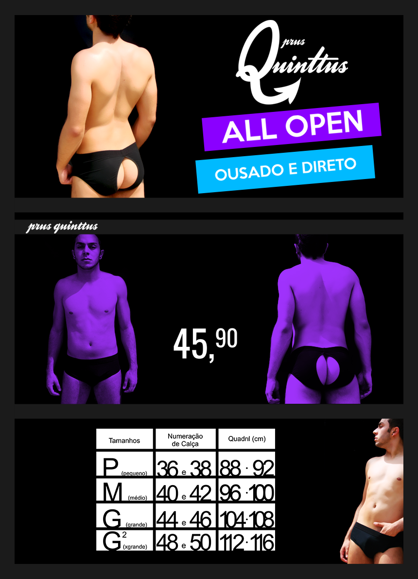 Cueca All Open Aberta Prus Quinttus