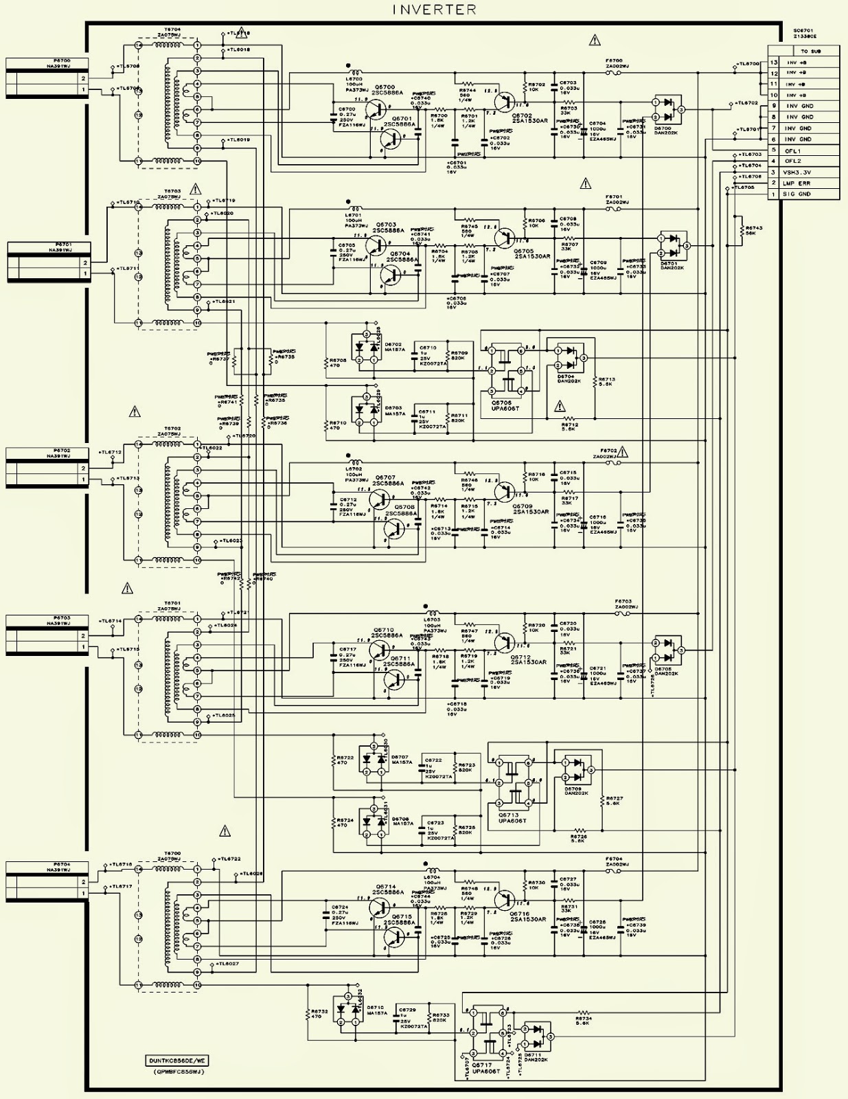 LC20SH1-E - SHARP - SCHEMATIC DIAGRAM [Circuit Diagram) - BACK-LIGHT