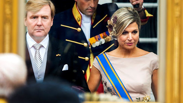 King Willem-Alexander and Queen Maxima at Prinsjesdag 2015