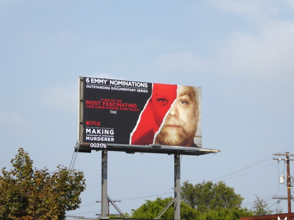 Making a Murderer 2016 Emmy nominations billboard Making a Murderer 2016 Emmy nominations billboard