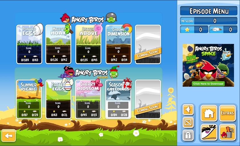 Angry Birds Chrome: Nueva version chrome