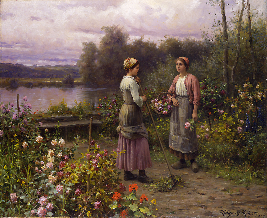 Fofocando - Daniel Ridgway Knight e suas mais belas pinturas