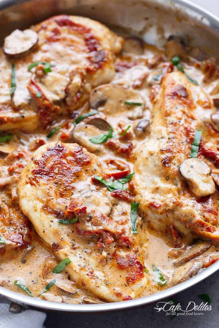Creamy Sun Dried Tomato Parmesan Chicken (No Cream)
