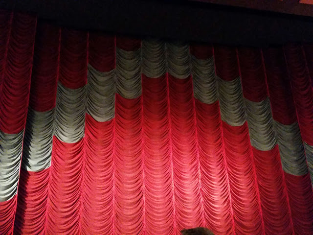 Vorzüglicher Vorhang des Gartenbaukinos beim Eröffnungsfilm The Invitation