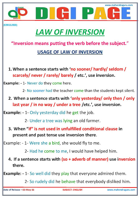 Digi Page - Law of Inversion Digi Page - Law of Inversion