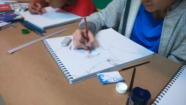 Foto del curso de dibujo manga en la ciudad de Panamá