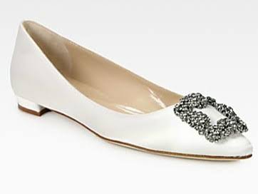 manolo blahnik ivory wedding shoes