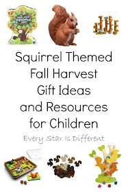 Squirrel Themed Fall Harvest Gift Ideas and Resources for Children