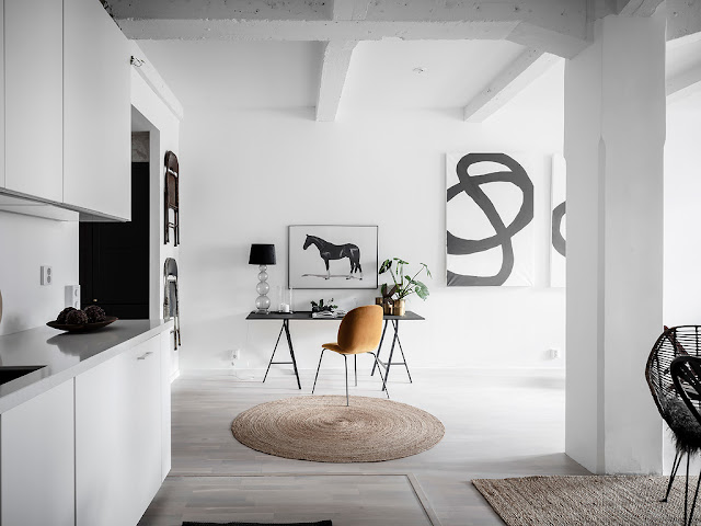 Lasarettsgatan 6, Swedish apartment after a tasteful and thoughtful renovation