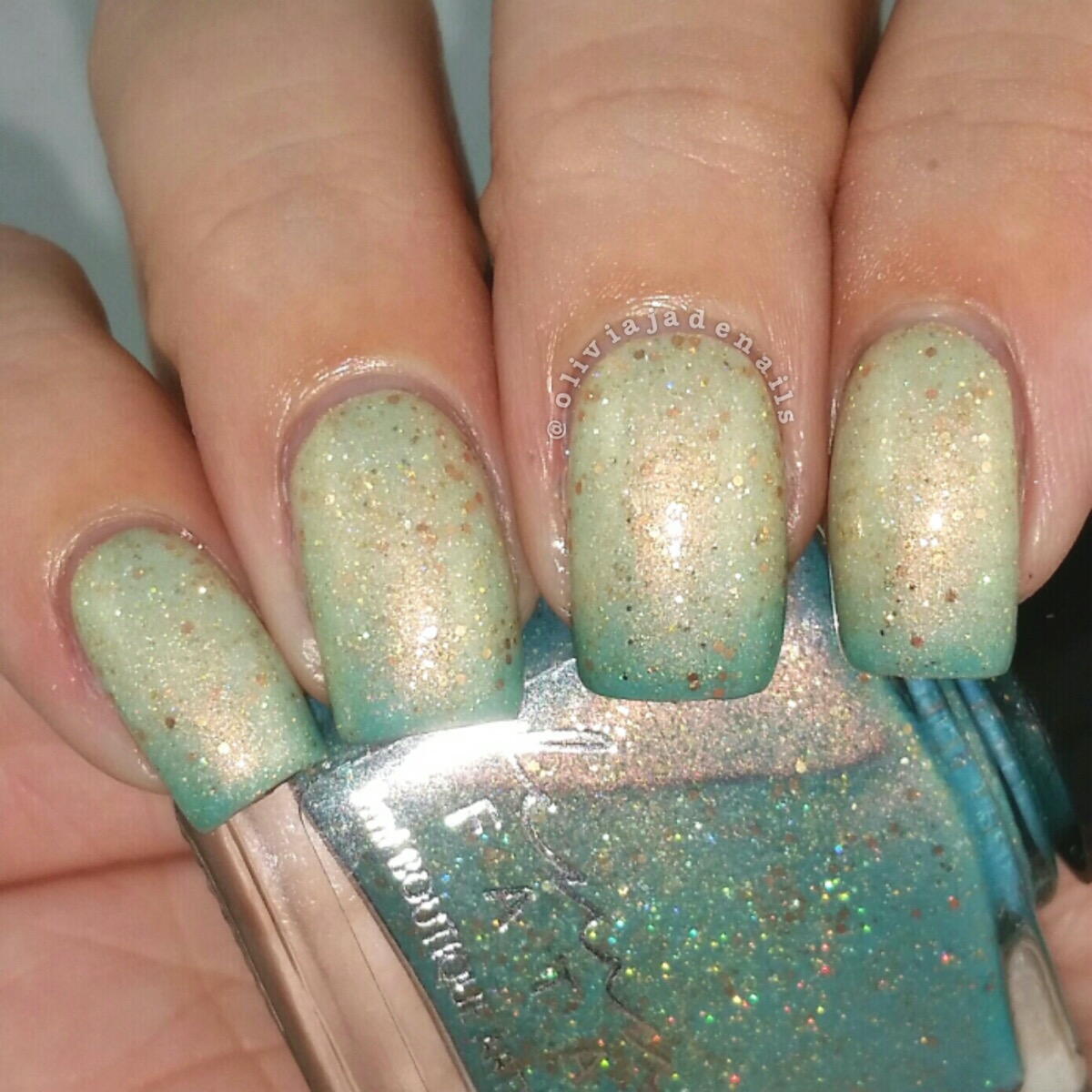 Femme Fatale Cosmetics A Fortune Teller's Charm swatched by Olivia Jade Nails
