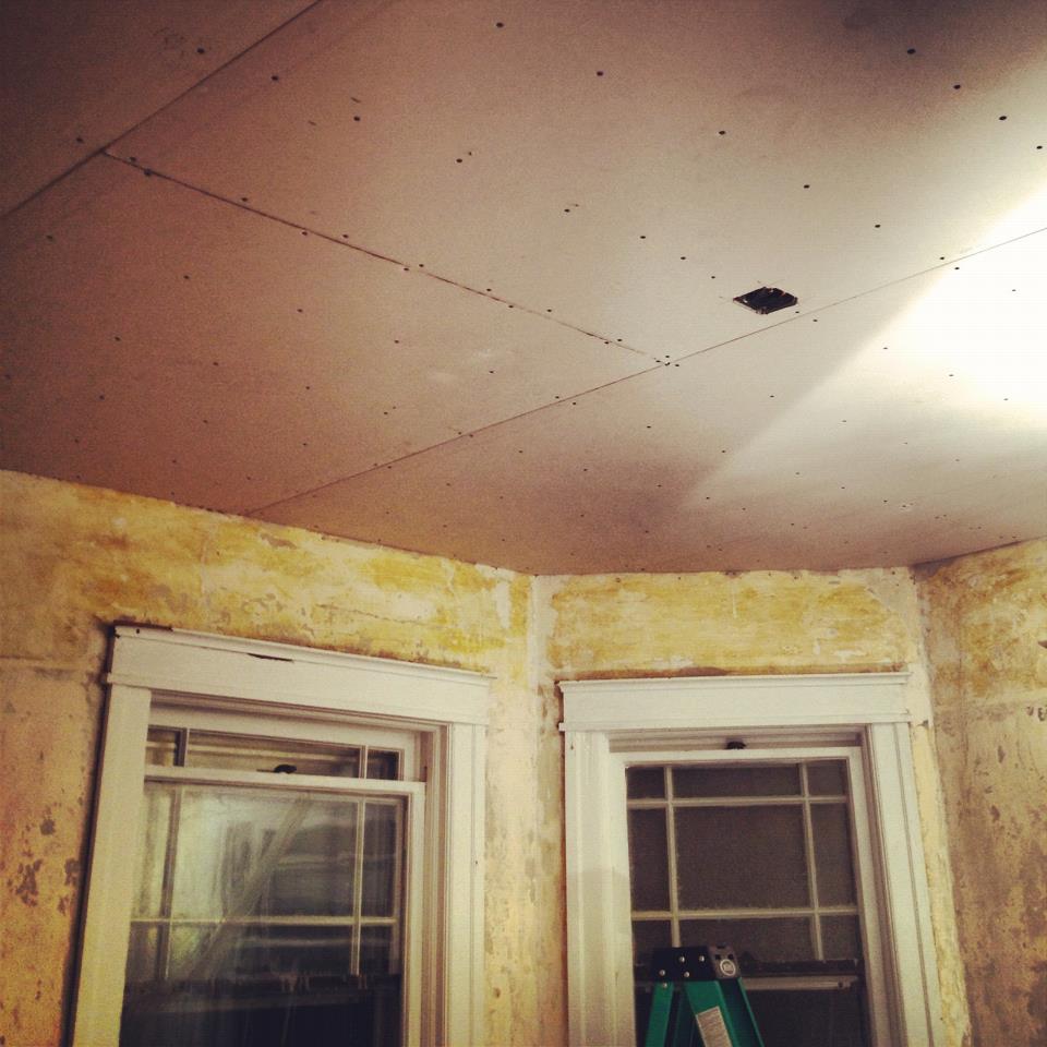 The Saint James Kingston New Ceiling in the Family Room