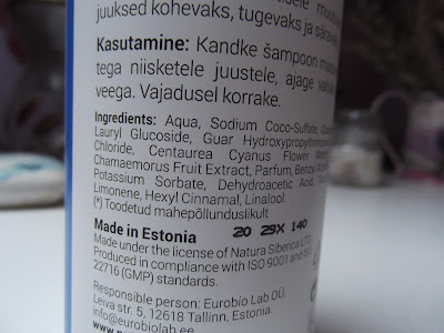 Natura Siberica Loves Estonia šampón zloženie