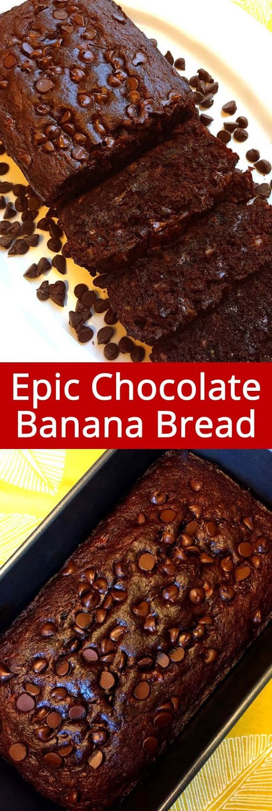 Best Ever Double Chocolate Banana Bread