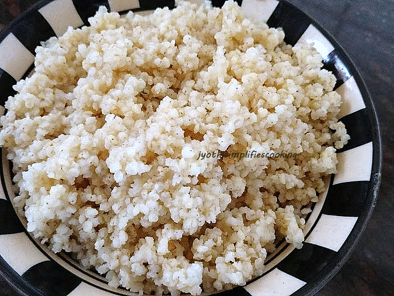 NAVANE ANNA/STEAMED FOX TAIL MILLET/TINNAI SADAM/KORRALU ANNAMU