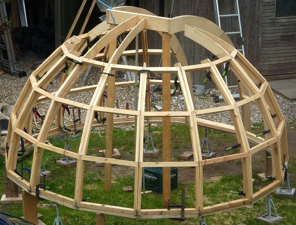 Fullerscopes Telescope Mountings Dome building Resurrection.