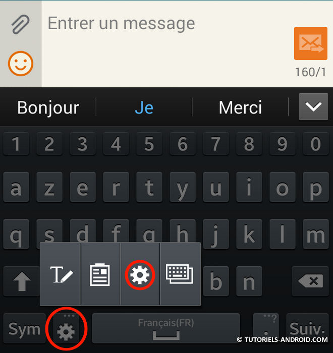 Correcteur clavier Android