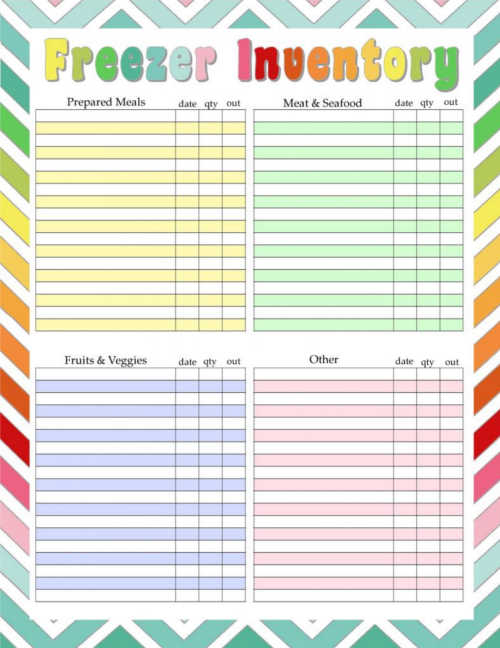 Home Management Binder Freezer Inventory DIY Home Sweet Home