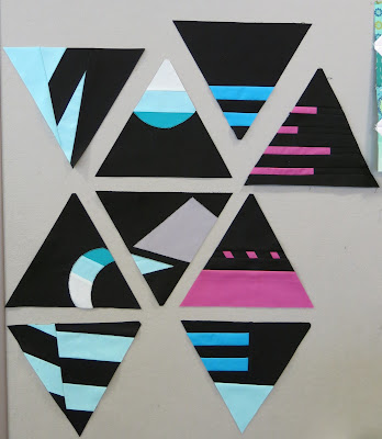 Design Improv with Triangles - Blocks made by Christine