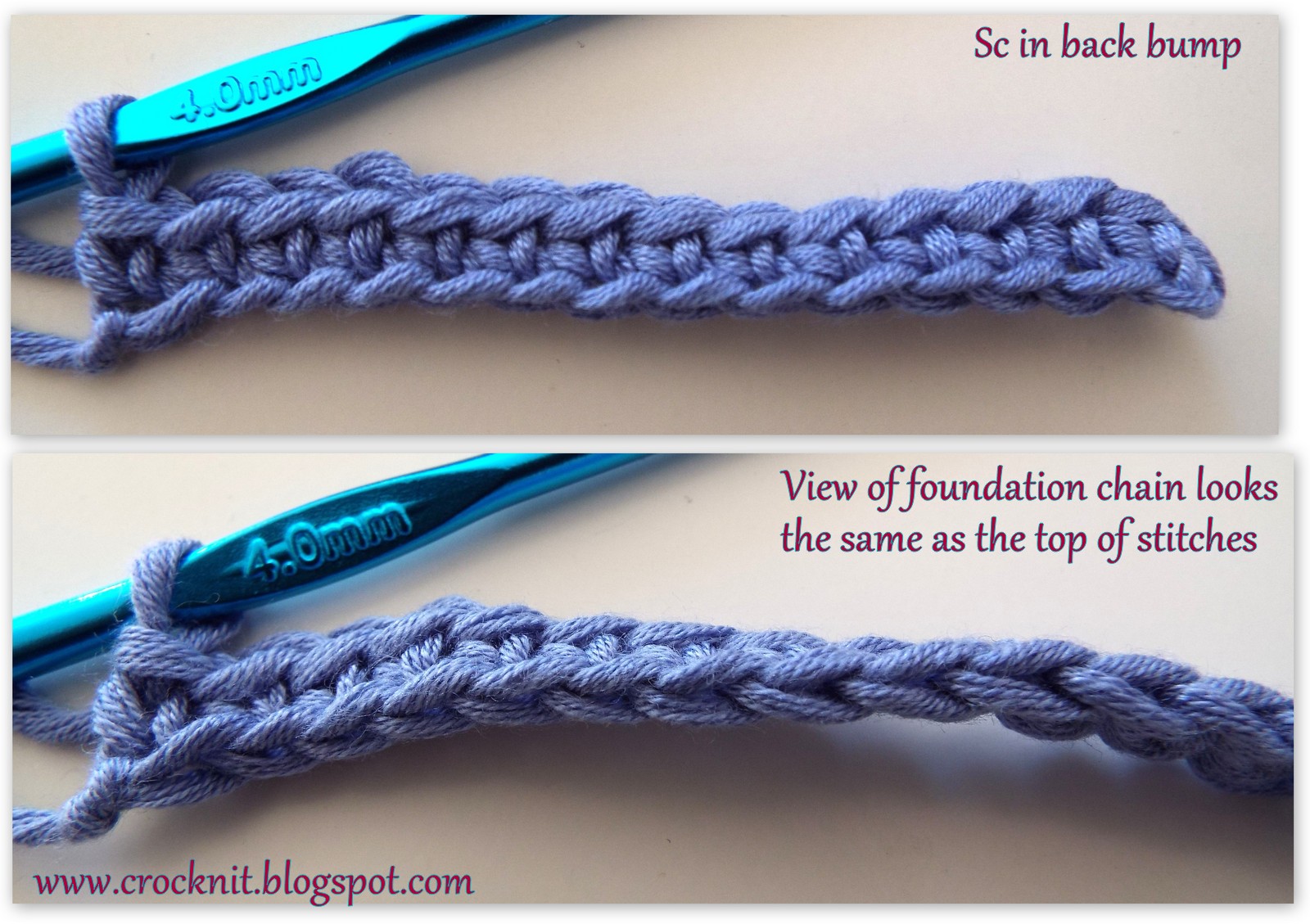 MICROCKNIT CREATIONS: How to Crochet in Back Bump Tutorial
