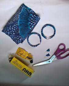 Circular wrapped Ankara earring Circular wrapped Ankara earring
