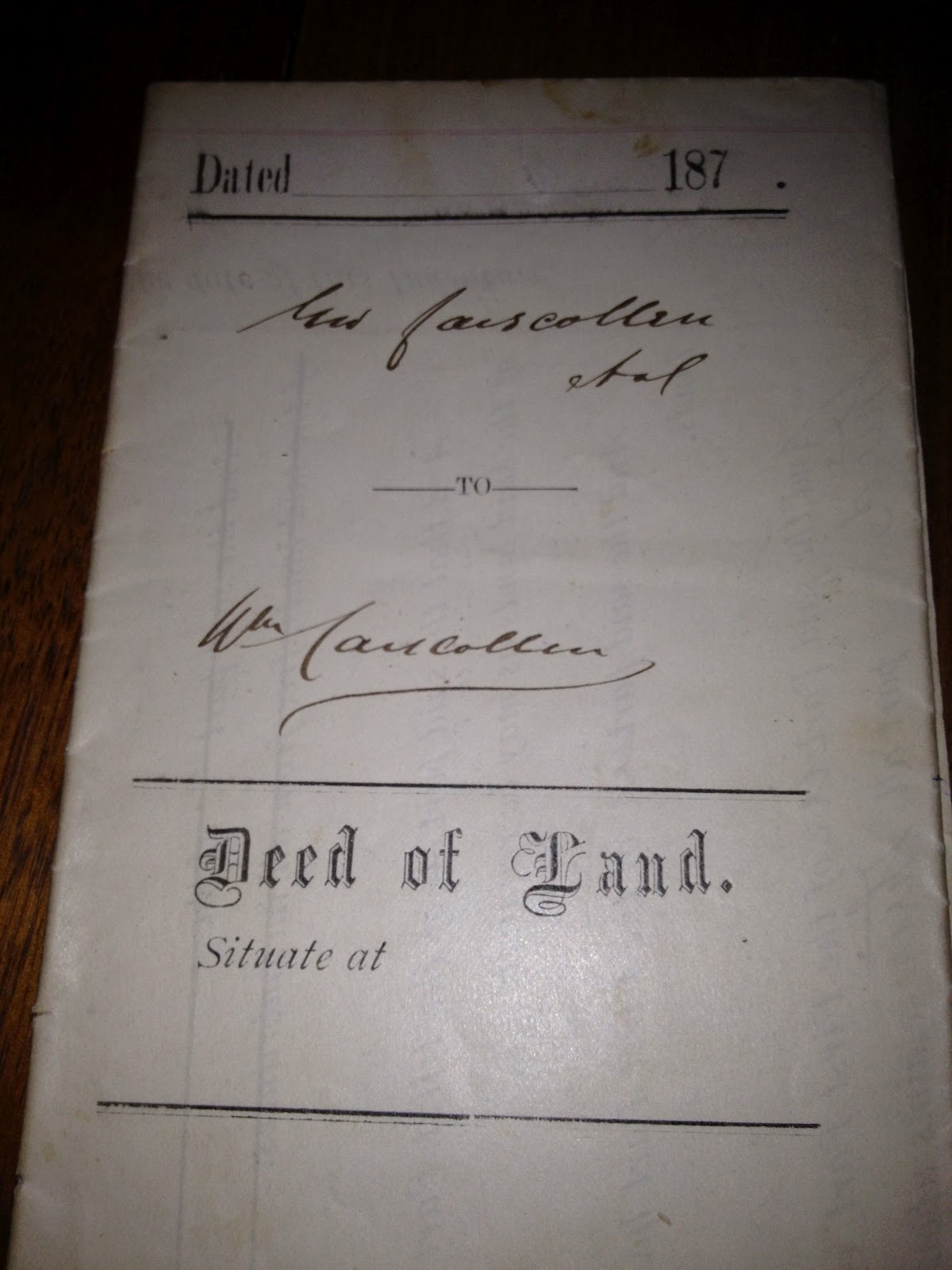 Olive Tree Genealogy Blog Genealogy Treasure No. 3 1872 Land Deed