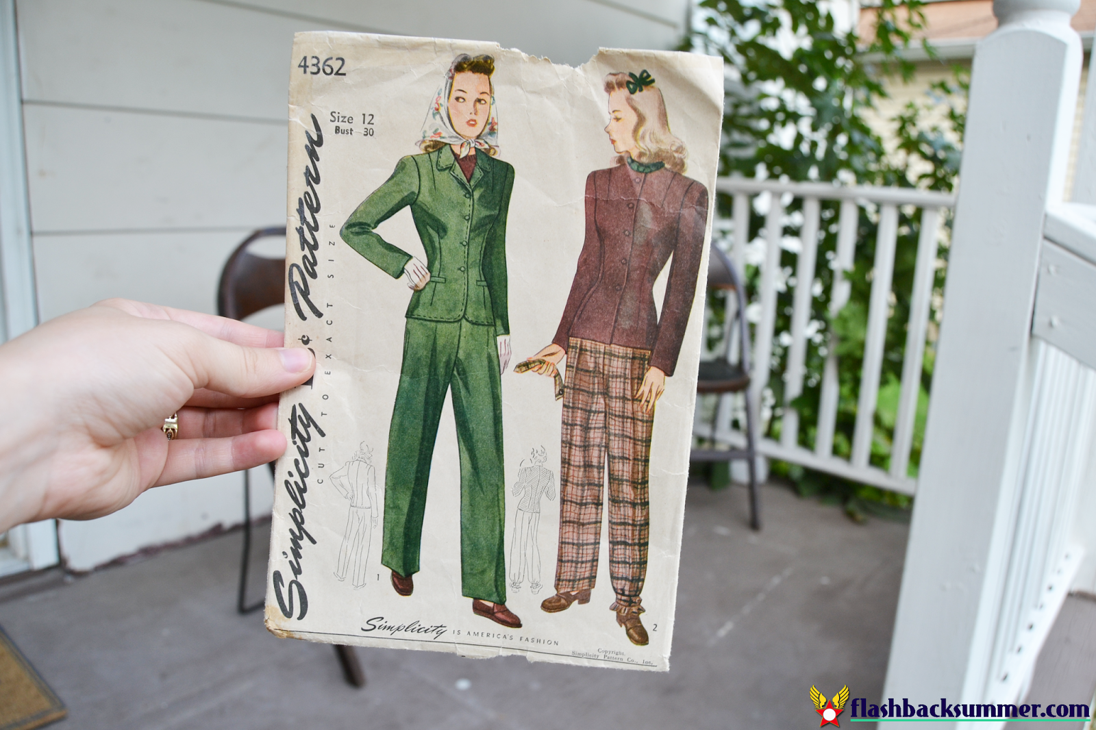 Flashback Summer: My First Me-Made 1940s Suit - Simplicity 4362
