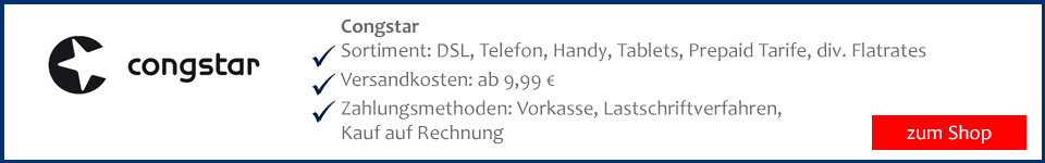Bei Congstar Smartphone, iPhone, Handy per Lastschrift kaufen Smartphone und Handy mit und ohne Vertrag bei Congstar mit Lastschrift bestellen