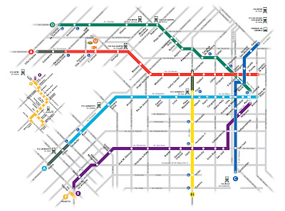 Buenos Aires Mapa de Metro